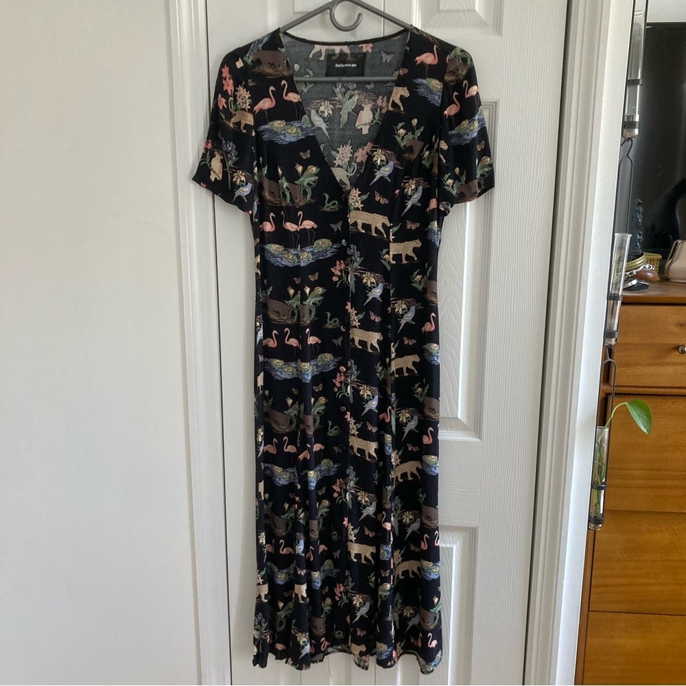 Reformation Button Down Midi Dress
